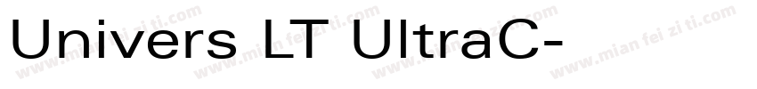 Univers LT UltraC字体转换